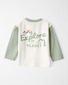 Baby Organic Cotton Let's Explore Long-Sleeve Tee, image 2 of 7 slides