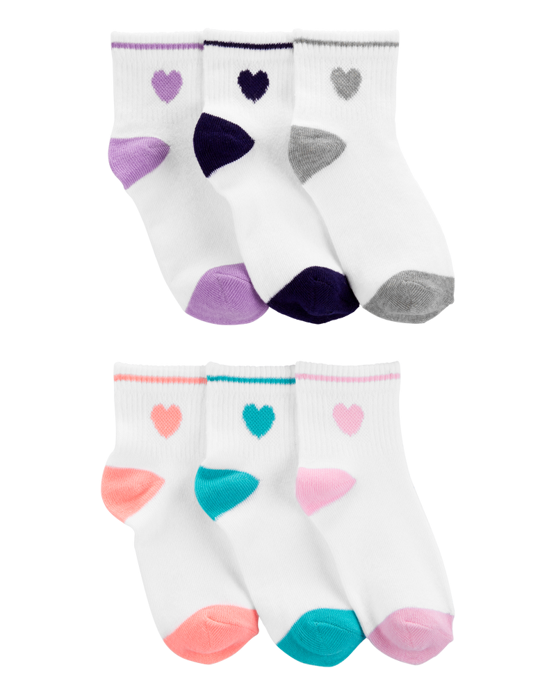 Kid 6-Pack Crew Socks, image 1 of 2 slides