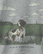 Boys Dog French Terry Pullover Sweatshirt - Grey, image 2 of 4 slides