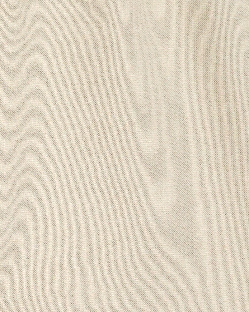 Baby Pull-On French Terry Shorts - Khaki, image 3 of 4 slides