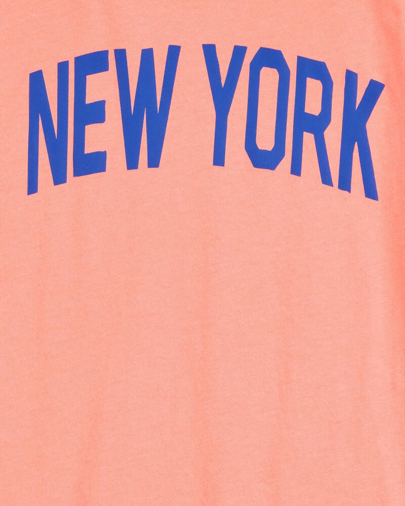 Enfant T-shirt à manches courtes New York - Orange, image 2 sur 3 diapositives