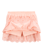 Kid Eyelet Skort - Pink, image 2 of 4 slides