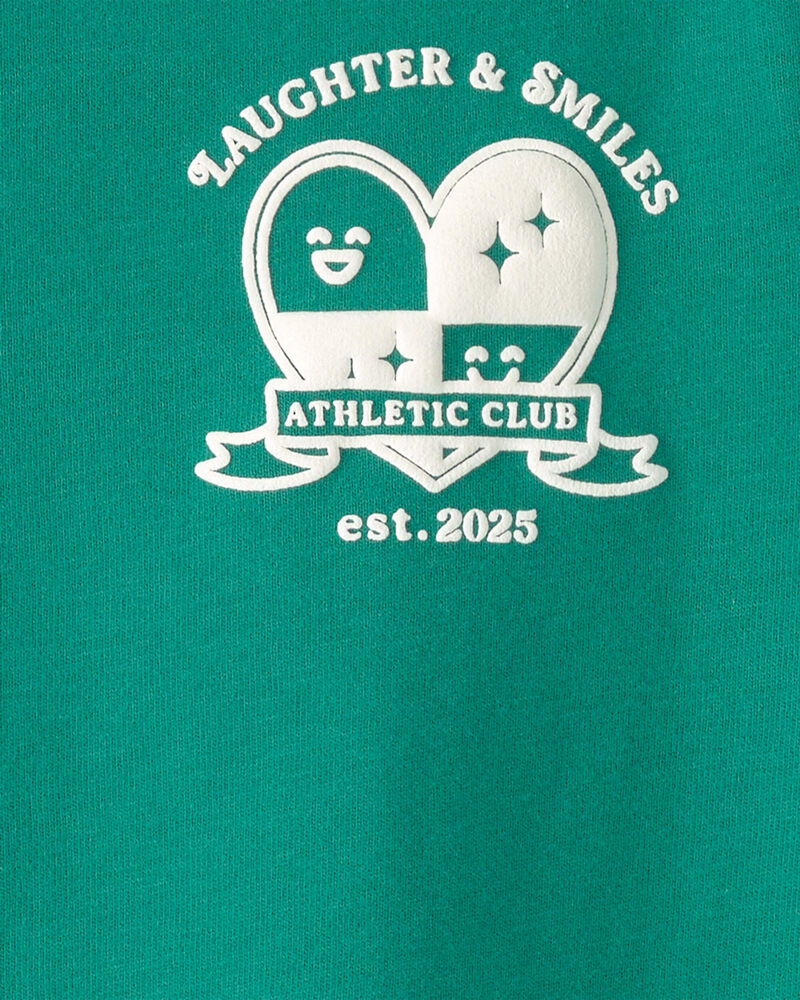 Toddler Girl 'Laughter & Smiles' Top - Green, image 3 of 4 slides