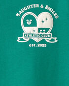 Toddler Girl 'Laughter & Smiles' Top - Green, image 3 of 4 slides