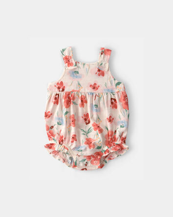 Baby Girl 2-Piece Floral Cardigan & Bubble Set - Pink, 