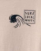 Kids Octopus Surf Graphic Tee - Tan, image 3 of 5 slides