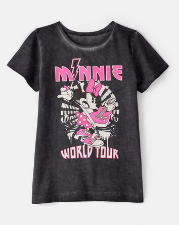 Filles - T-shirt à manches courtes à imprimé musique Minnie Mouse Disney© - Noir, rose, 