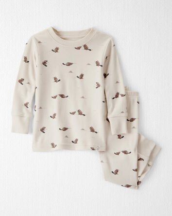 Baby Organic Cotton Pyjamas in Beavers' Creek Print, 