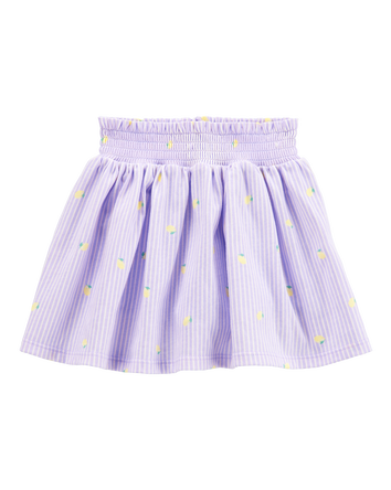 Toddler Striped Lemon Pull-On Skort, 