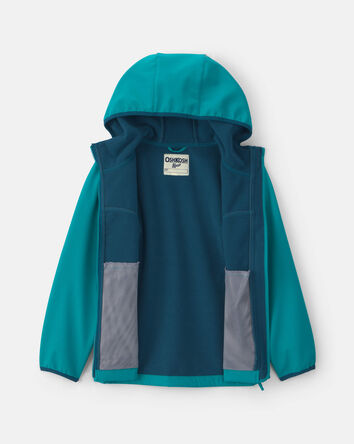 Baby Girl  Colour Changing Rain Jacket- Teal, 