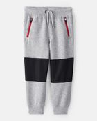 Toddler Boy Fleece Joggers - Grey, image 1 of 4 slides
