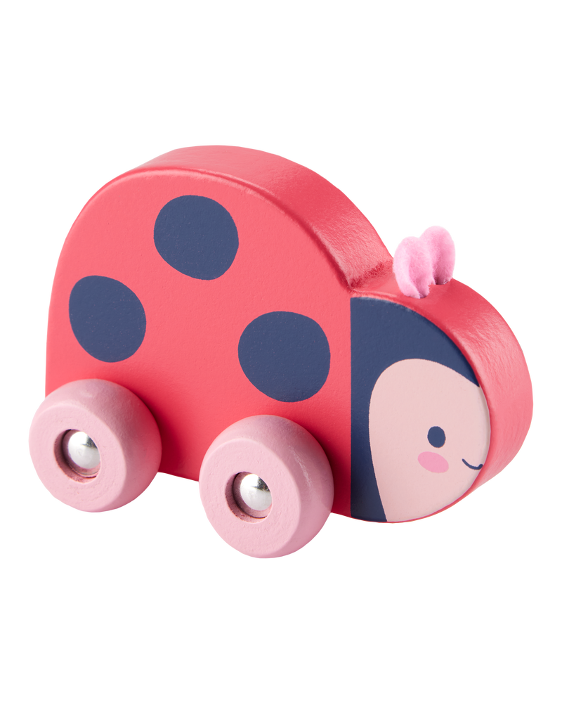 Baby Ladybug Wooden Push Car, image 1 of 1 slides