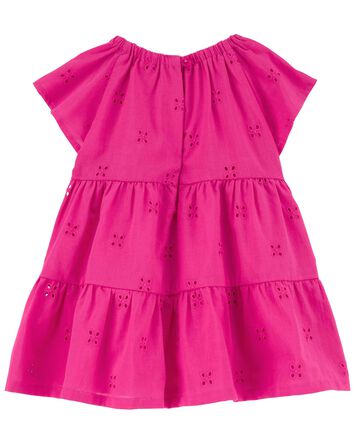 Eyelet Tiered Dress, 