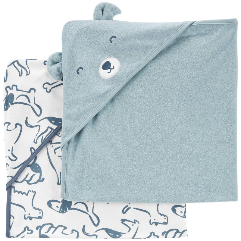 Blue Baby 2-Pack Hooded Baby Towels | Carter’s Oshkosh Canada