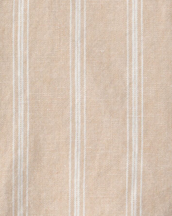 B&eacute;b&eacute; gar&ccedil;on - Ensemble 2 pi&egrave;ces haut &agrave; col &agrave; rayures et short - Kaki, 