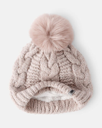 Toddler Girl KOMBI Marshmallow Pompom Hat, 