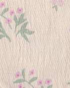 Baby Girl 2-Pack Floral Bibs - Purple/Ivory, image 3 of 4 slides