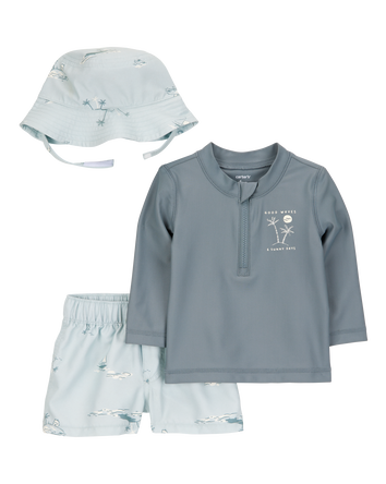 Baby 2-Piece Long-Sleeve Rashguard Set, 