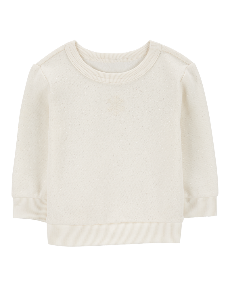 Baby Girls Baby Glitter Fleece Sweatshirt 18M Carter s