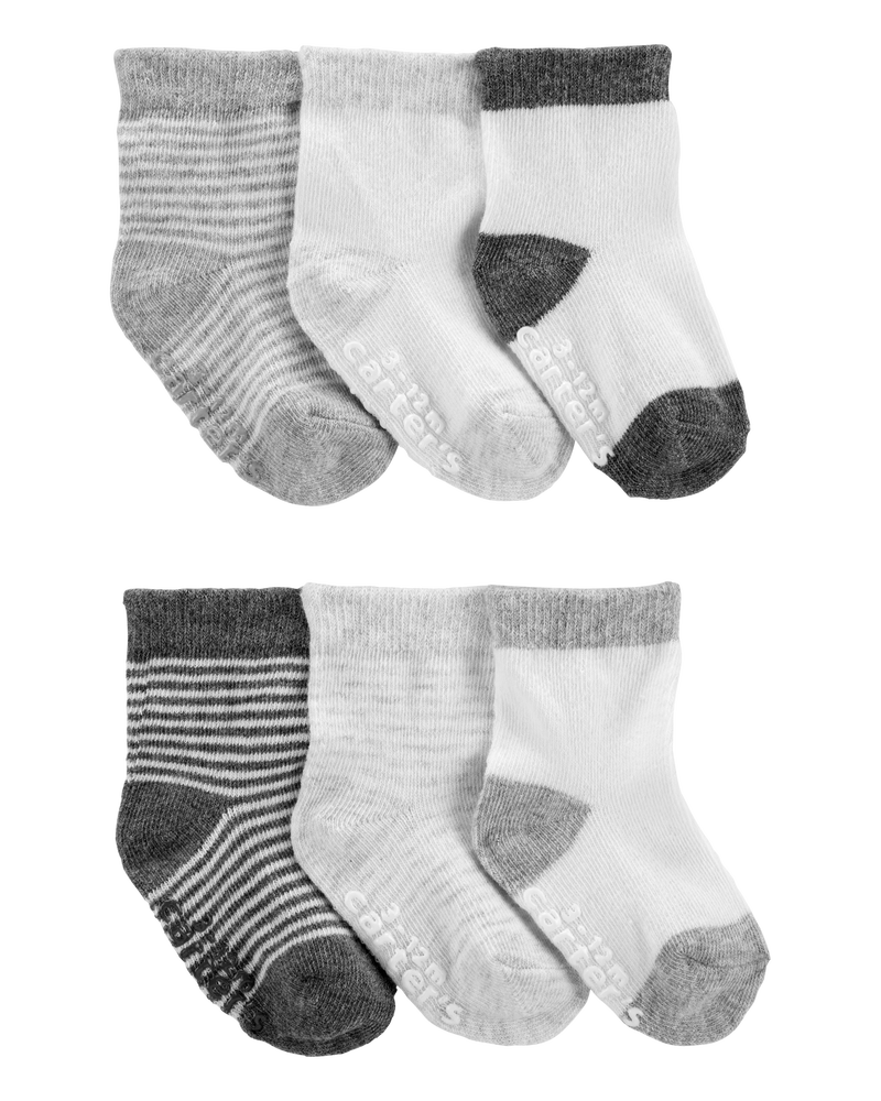 Baby 6-Pack Ankle Socks, image 1 of 8 slides