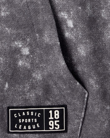 Garçons - Hoodie en molleton français à lavage acide - Gris, 
