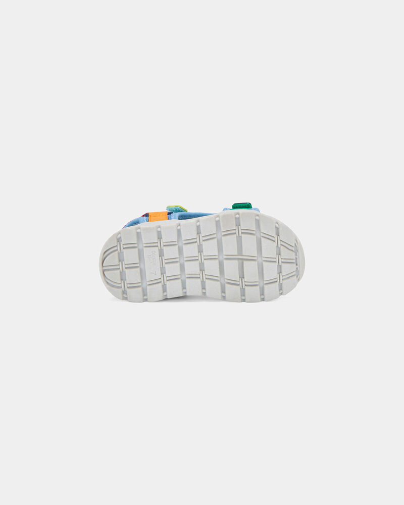 Toddler Boy Colour Block Sandals - Blue/White, image 5 of 6 slides