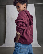 Boys Logo Patch Hoodie - Burgundy, image 5 of 7 slides