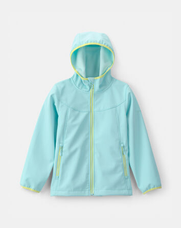 Girls Water-Activated Rain jacket- Azure, 