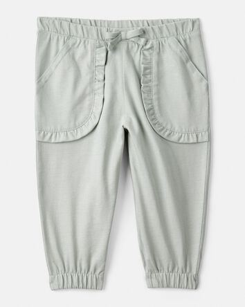 Baby Girl 2-Piece Butterfly Bodysuit & Pant Set - Green/White, 