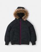 Girls  Bubble Urban Jacket- Black, image 1 of 4 slides