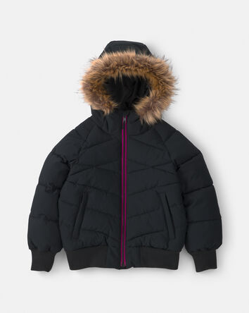 Girls  Bubble Urban Jacket- Black, 