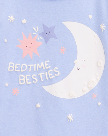 Baby 4-Piece Moon 100% Snug Fit Cotton Pyjamas, 