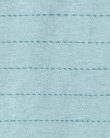 Gar&ccedil;ons - T-shirt henley &agrave; rayures - Bleu, 