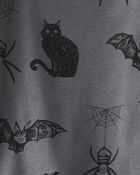 Toddler 2-Piece Organic Cotton Pajamas in Spooky Creatures, image 3 of 3 slides