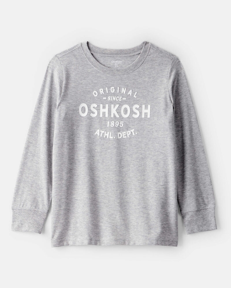 Baby Boy Oshkosh Logo Long-Sleeve Tee - Grey, image 1 of 3 slides