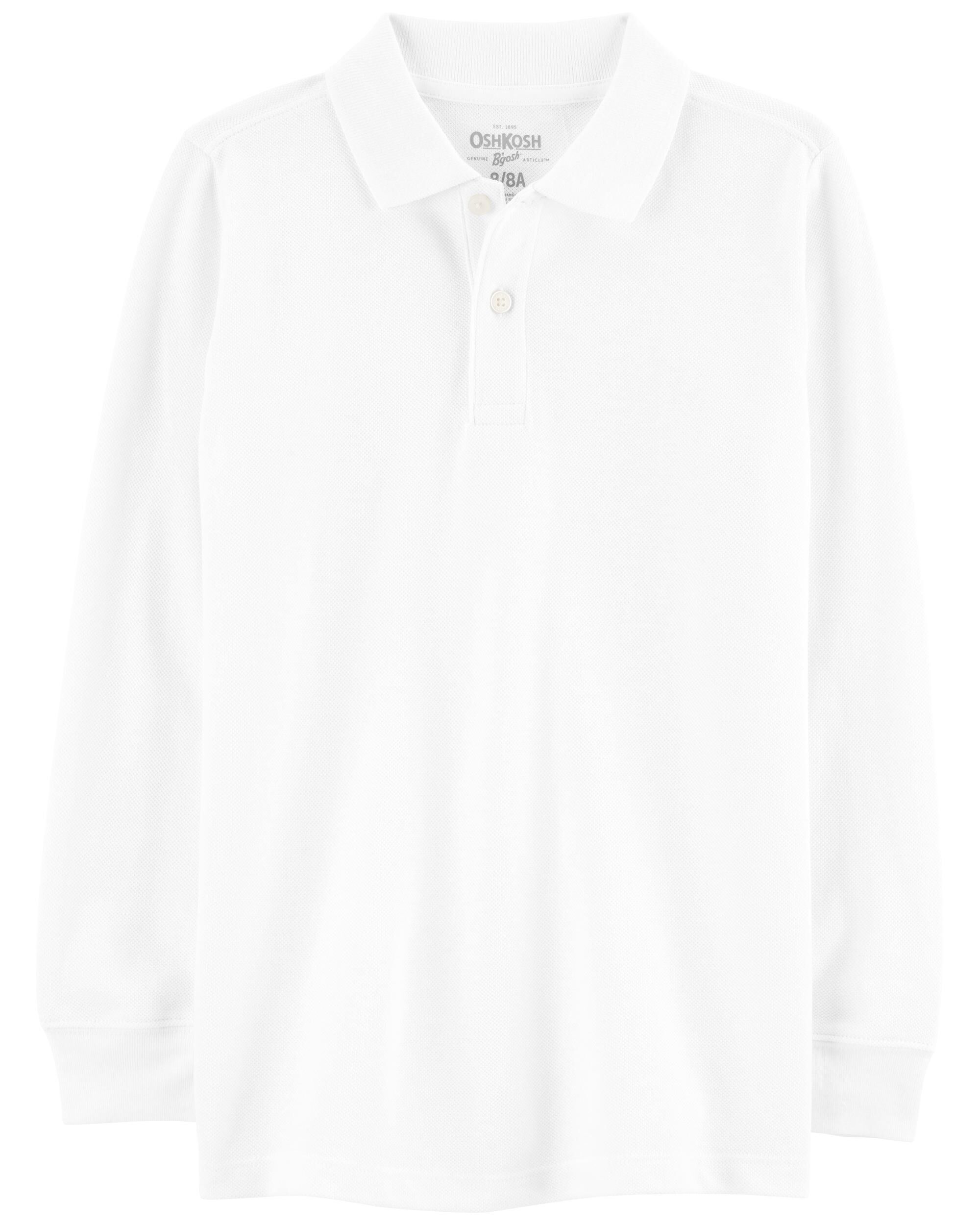 Boys white polo shirt online