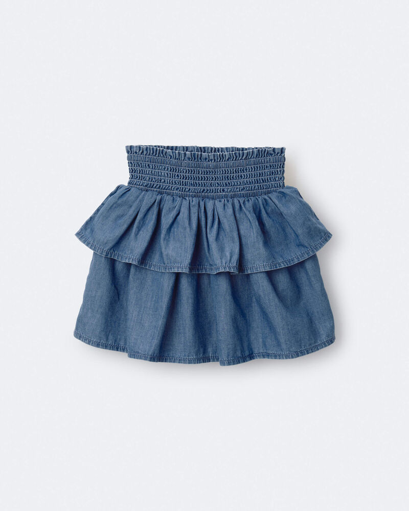 Tout-petit fille - Jupe &agrave; volants en chambray, image 4 sur 6 diapositives