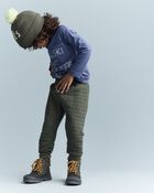 Toddler Hot Cocoa Club' Long-Sleeve Pocket Relaxed Graphic Tee - Dark Blue, image 5 of 6 slides