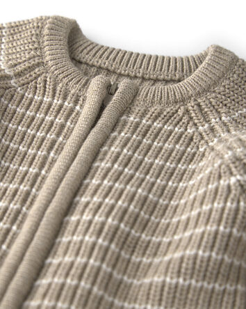Baby Organic Cotton Sweater Knit Jumpsuit, 