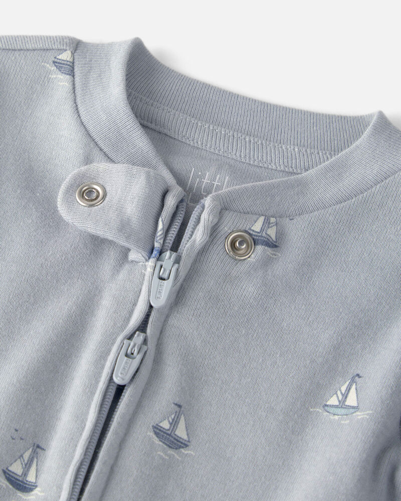 Baby Organic Cotton Sleeper Pyjama in Sail Away Print, image 3 of 5 slides