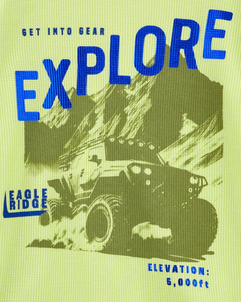 Kid Explore Truck Thermal Graphic Tee, image 3 of 4 slides