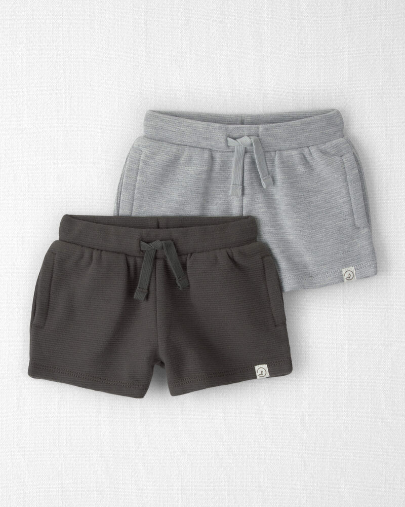 Baby 2-Pack Organic Cotton Shorts, image 1 of 6 slides
