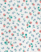 Toddler Girl Strawberry 100% Cotton Snug Fit 1-Piece Pyjama Set, image 2 of 4 slides