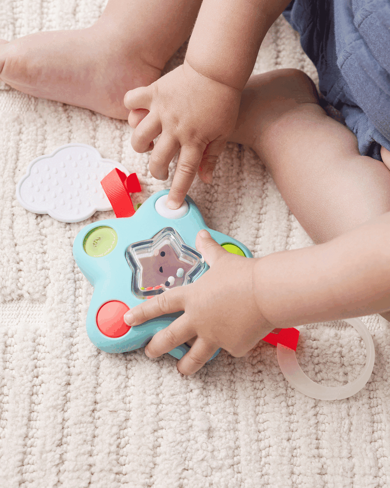 Baby Silver Lining Cloud Pop Star Baby Sensory Toy, image 3 of 5 slides