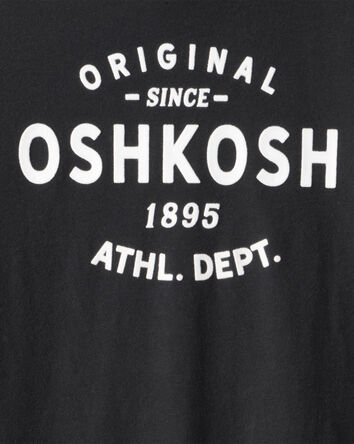 B&eacute;b&eacute; gar&ccedil;on - Chemise &agrave; manches longues en jersey avec logo OshKosh - Noir, 