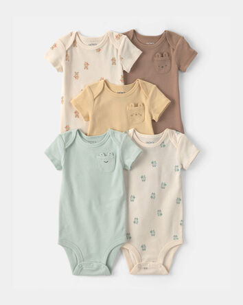 Baby 5-Pack Critter Multipack Bodysuits, 