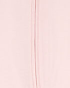 Baby Girl Solid 2-Way Zip PurelySoft Sleeper Pyjamas - Light Pink, image 4 of 6 slides