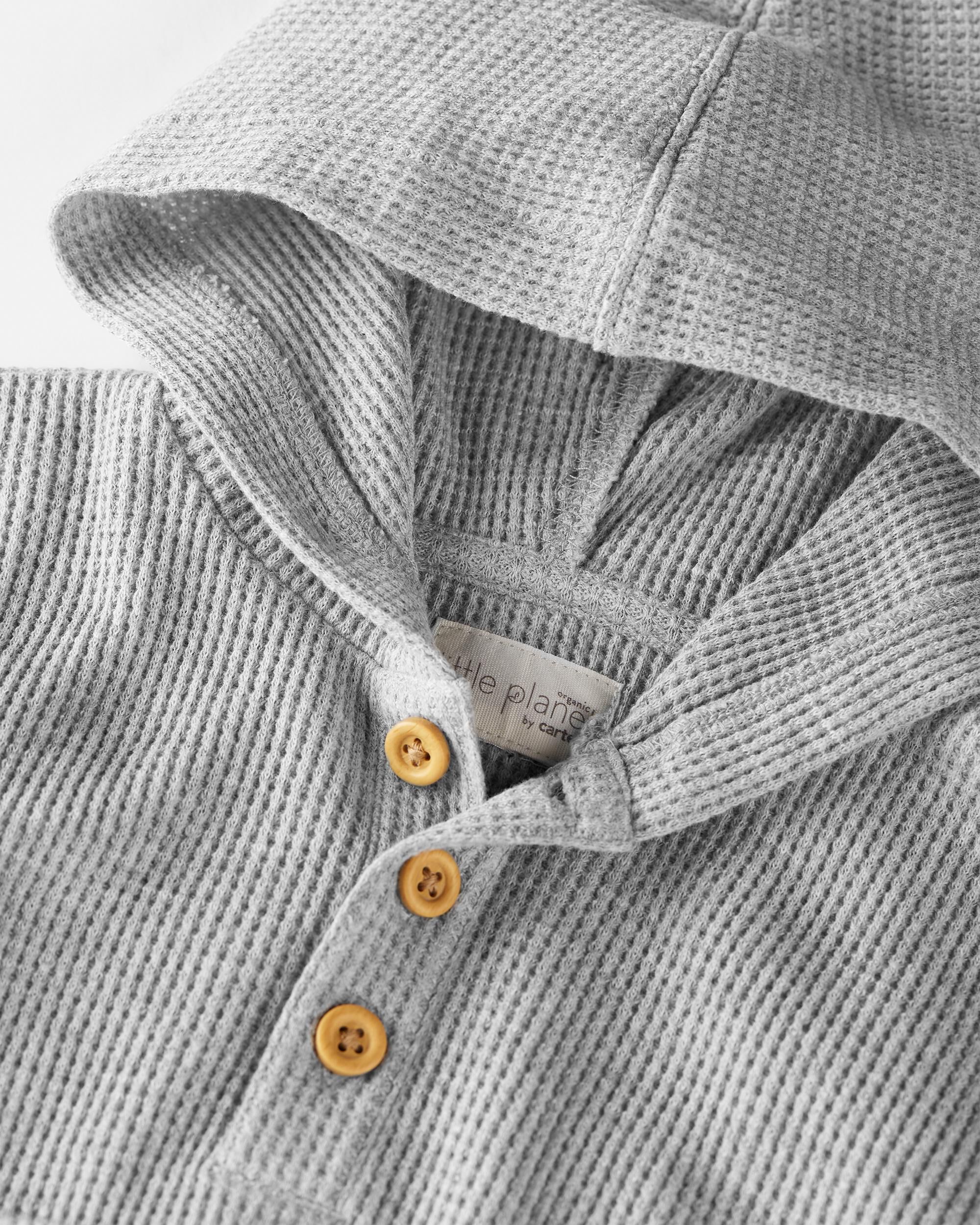 Grey Heather Organic Cotton Waffle Knit Pullover Carter s