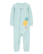 Toddler Girl 1-Piece Pineapple 100% Snug Fit Cotton Footless Pyjamas, image 1 of 3 slides