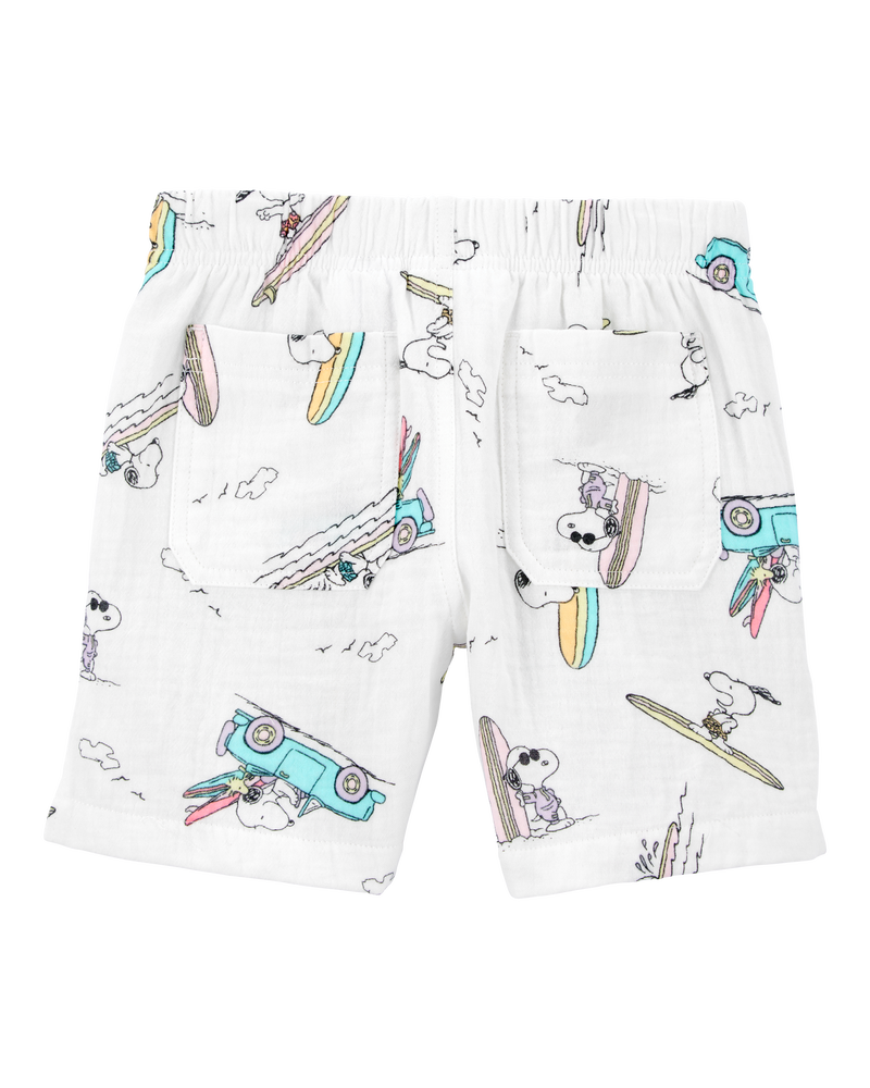 Toddler Boy Snoopy 2-Piece Gauze Outfit Set, image 2 of 3 slides